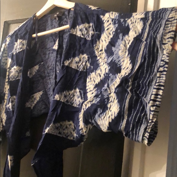 Boho tie dye wrap crop top - Picture 2 of 2